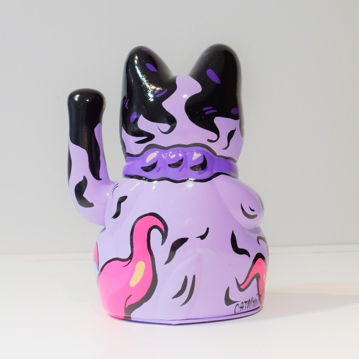 Ink Cat - Handpainted Lucky Cat