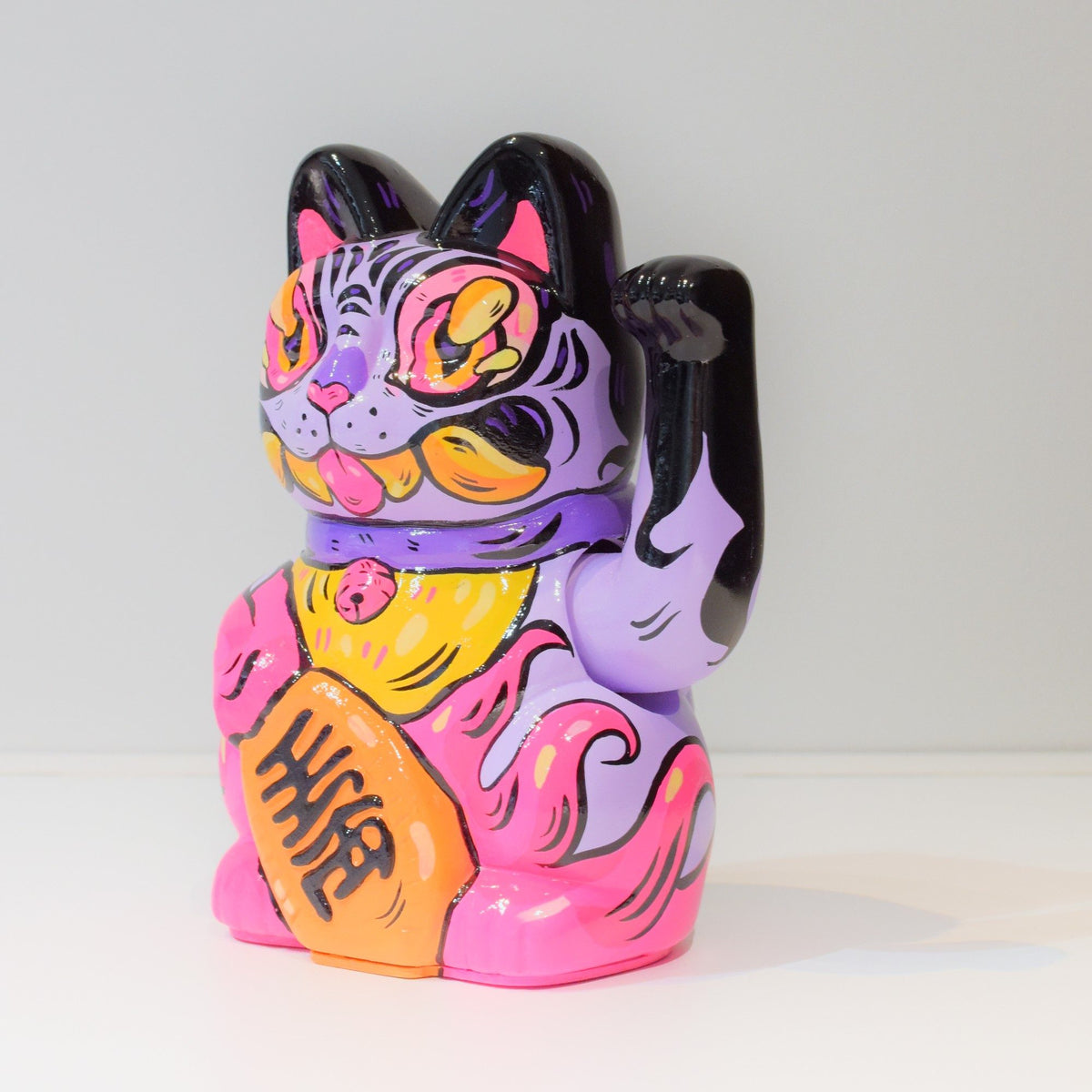 Ink Cat - Handpainted Lucky Cat