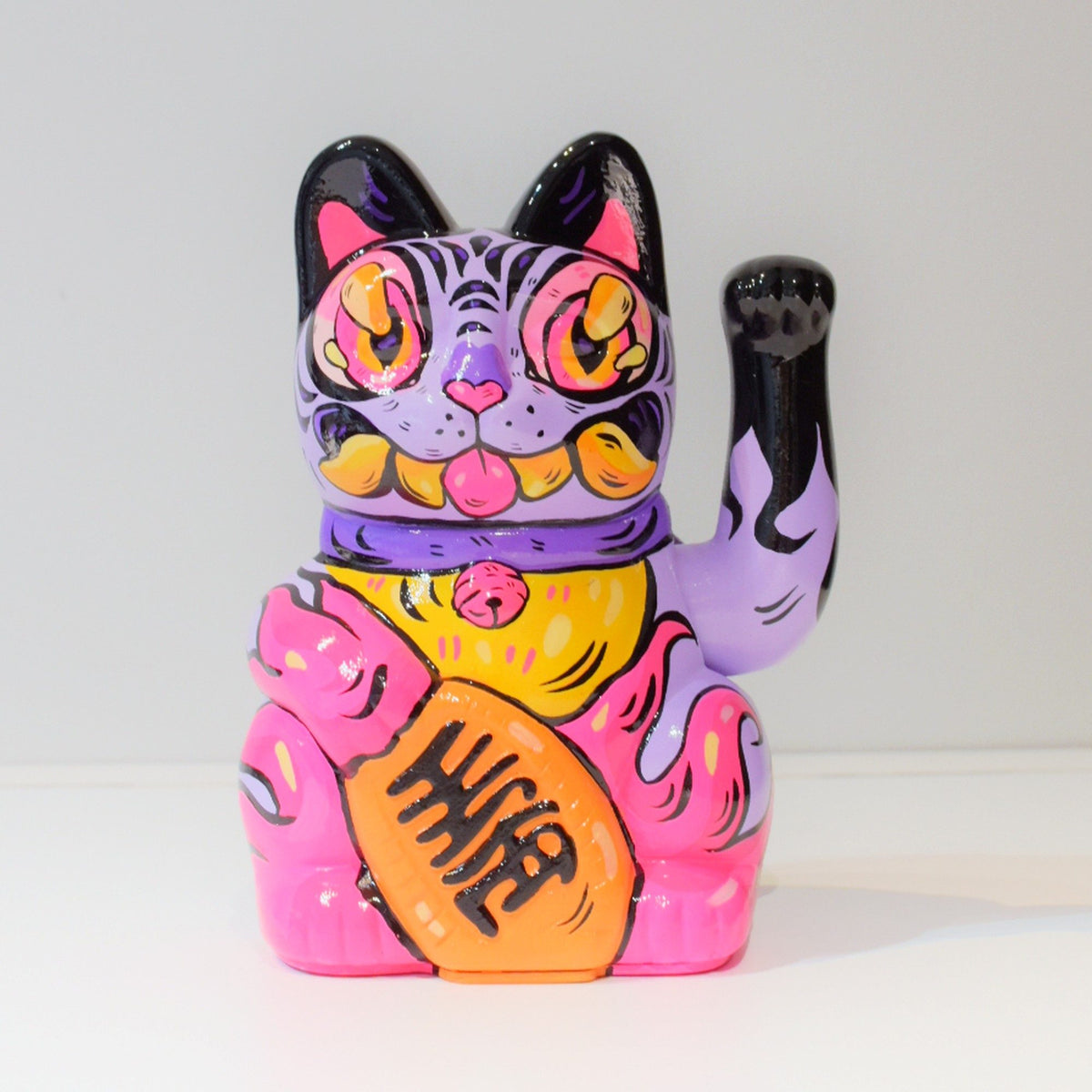 Ink Cat - Handpainted Lucky Cat